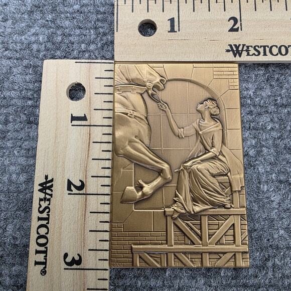 Brookgreen Gardens Bronze Plaque 2010 - Horse Woman Anna Hyatt Huntington w/ St - Picture 9 of 9